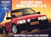 Publicidade semelhante, preparada para o Escort XR3 (fonte: Jorge A. Ferreira Jr.).