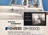 Publicidade de fevereiro de 1959 exaltando a nova cabine com para-brisa panorâmico da picape Ford.