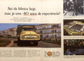 Propaganda de agosto de 1959, comemorativa do 40o aniversário da Ford brasileira.