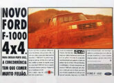 Publicidade para nova F-1000 4x4.