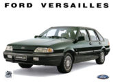 Versailles 1994 de quatro portas; no canto inferior esquerdo, a marca dos 75 anos da Ford no Brasil (fonte: Jorge A. Ferreira Jr.).