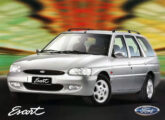 Capa de folheto publicitário para Escort Station Wagon 1997.