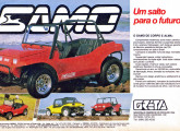Buggy Gamo, fabricado em Natal pela Greta; o anúncio é de 1989.
