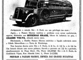 Propaganda conjunta da Grassi e Volvo, publicada em junho de 1939, comunicando a introdução de novos veículos na ligação Rio-São Paulo; alocados à frota da empresa Pássaro Marrom, efetuavam a viagem em 12 horas.