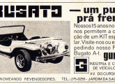 O Bugato foi produzido por muito pouco tempo; esta propaganda é de 1970.