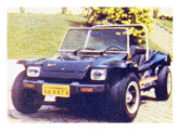 Buggy HB 1986, fabricado em Santa Catarina, em foto de anúncio da época.