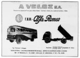 Propaganda de junho de 1953, d'A Veloz S.A., revendedora autorizada da FNM, citando a Grassi como exemplo de encarroçadora para os chassis de ônibus da marca (fonte: J. A. Ferreira Jr.).