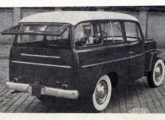 Jeep Willys em 1955 transformado pela Grassi em caminhonete para seis passageiros (fonte: Automóveis & Acessórios). 