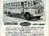 Carroceria urbana na série de quatro propagandas preparadas pela Grassi em 1960.