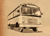 A nova carroceria Grassi, montada sobre chassi Ford F-600; a imagem foi encontrada em uma publicidade Ford de novembro de 1958.