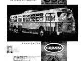 Anúncio conjunto da Grassi e Villares publicado em maio de 1958, em página inteira de jornal, anunciando seu novo trólebus.