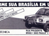 Guaçu em anúncio de 1987, já com faróis retangulares.