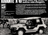 Publicidade de 1975 para o Xavante X-10.