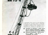 A escavadeira mecânica pernambucana HR 75-A; a propaganda é de outubro de 1965.