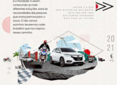 Publicidade de novembro de 2021 comemorando os 50 anos da Honda brasileira.
