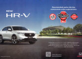 HR-V em publicidade de junho de 2025 comemorando três premiações recentes conquistadas pela marca.