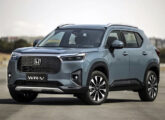 Novo WR-V, lançado em 2025: mais barato do que HR-V, do qual herdou a plataforma, tem porte semelhante, impressão reforçada pelo capô alto, pelo formato mais vertical das caixas de roda e pelos 22,3 cm de vão livre.