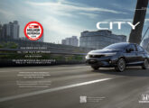Publicidade de abril de 2026 registrando o prêmio Melhor Revenda do ano para o sedã City.