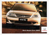 Capa de material de propaganda para a linha Civic 2004.