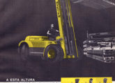 A linha Hyster incluía modelos pesados, categoria não mais produzida no país (a propaganda também é de 1964).