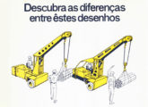 Em 1969, visando maior conforto e segurança do operador, a Hyster introduziu algumas melhorias no guindaste KF; a imagem foi extraída de uma propaganda da época. 