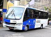 Carroceria Ibrava sobre chassi VW 9.150, já com nova frente, fabricada em 2009 para o transporte municipal urbano de São Paulo.