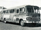 Da mesma empresa, do mesmo modelo e com igual chassi é este ônibus; note as diferenças na altura das janelas, na grade e posição das lanternas de sinalização (fonte: Francisco Luiz Lanzendorf / egonbus).