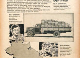 Em 1949, ano em que inaugurou sua nova fábrica brasileira, a IH lançou uma série de propagandas fundamentada no Plano Rodoviário Nacional; nesta, de abril, trata da ligação entre São Paulo e Corumbá (então MT).