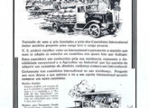 Do mesmo ano, esta peça destaca um caminhão leve e um pesado ("De uma a seis toneladas" - é o título); note que o modelo pesado ainda traz pneus maciços.