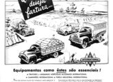 A nova geração de caminhões IH em publicidade de outubro de 1950.