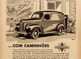 Furgão leve - um dos novos modelos da linha KB -, em publicidade de dezembro de 1947.