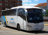 Novo Century 370 sobre Scania K 410 IB a serviço da empresa operadora de ferries entre Uruguai e Argentina Buquebus (foto: Truku Gambadiez / bus-america).