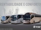 PB, Centrury e i6 - os três modelos da Irizar reunidos em publicidade de setembro de 2013.