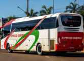 O mesmo ônibus da Queiroz em vista ¾ traseira (foto: Allyson Cerqueira Alvares / onibusbrasil).