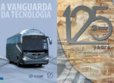 Ilustrado por uma carroceria i6, esta propaganda institucional de setembro de 2014 registra os 125 anos da Irizar espanhola.