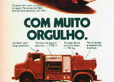 Propaganda de novembro de 1974, preparada para a apresentação do modelo Pioneiro I.