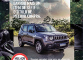 Propaganda de setembro de 2022 celebrando o título "Grande Vencedor" concedido ao Renegade na avaliação anual "Compra do Ano", da revista 4 Rodas.