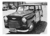 A pequenina station Joagar 1955; note a carroceria estilo woody, sempre em moda nos EUA (fonte: Revista de Automóveos).