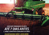 Publicidade da nova Série S de colheitadeiras John Deere.