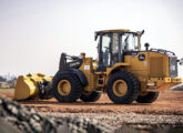 A versão P chegou à linha de pás-carregadeiras em novembro de 2024; na foto o modelo 524 P.