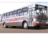City em chassi Scania F 113 HL na frota urbana da empresa Ramazini, de Sertãozinho (SP).
