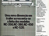 Publicidade do maior trailer produzido pela Karmann-Ghia brasileira em 1978.
