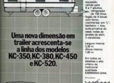 Publicidade do maior trailer produzido pela Karmann-Ghia brasileira em 1978.