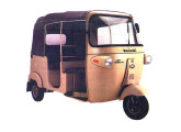 Táxi-Kar, projeto indiano para três passageiros fabricado pela Kasisnki.