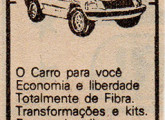 Buggy Kauê em pequeno anúncio de jornal de janeiro de 1984. 