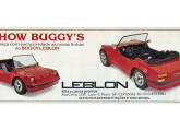 Lançado em 1986, o Leblon mais parecia um pequeno esportivo do que um buggy; a propaganda é do ano seguinte.
