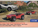 Publicidade de 1989 reunindo o pequeno Leblon e o buggy Dunas.