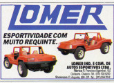 Lomer em um pequeno anúncio de 1987. 