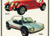 Neste pequeno anúncio de 1987 o primeiro carro da L 'Automobile se une ao buggy Terral, cujo direito de fabricação acabara de ser adquirido pela já então L 'Auto Craft (fonte: Ricardo Bianchi Pretto).