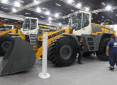A gigante pá L 580, uma das máquinas Liebherr expostas na feira M&T 2022 (foto: LEXICAR).
